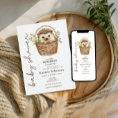 Cute Zoete Kleine Egel Baby Shower Uitnodiging