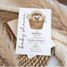 Cute Zoete Kleine Egel Baby Shower Uitnodiging