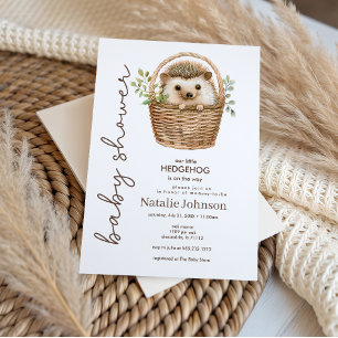 Cute Zoete Kleine Egel Baby Shower Uitnodiging