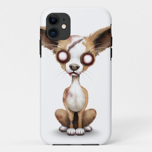 Cute Zombie Chihuahua Puppy Dog White Case-Mate iPhone Case (Achterkant)