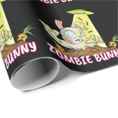 Cute Zombie Easter Rabbit Cadeaupapier (Rol Hoek)
