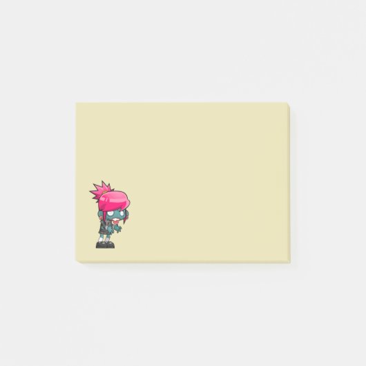 Cute Zombie Girl Illustratie Post-it® Notes (Voorkant)