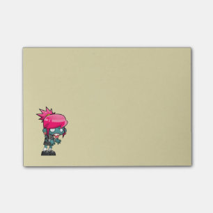 Cute Zombie Girl Illustratie Post-it® Notes