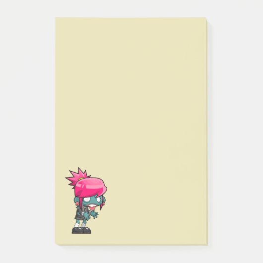 Cute Zombie Girl Illustratie Post-it® Notes (Voorkant)