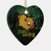 Cute Zombie Guinea Pig Keramisch Ornament (Rechts)