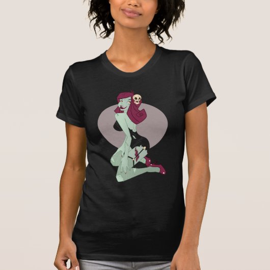 Cute Zombie Pin-Up Girl T-shirt (Voorkant)