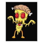 Cute Zombie Pizza slice Foto Afdruk (Voorkant)