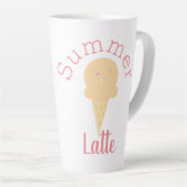 Cute Zomer Ijsje en Strooigoed Latte Mok (Rechterhoek)