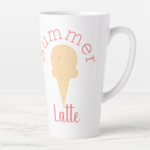 Cute Zomer Ijsje en Strooigoed Latte Mok