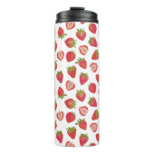 Cute zomeraardbeienpatroon thermosbeker (Voorkant)