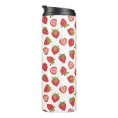 Cute zomeraardbeienpatroon thermosbeker (Geroteerd rechts)