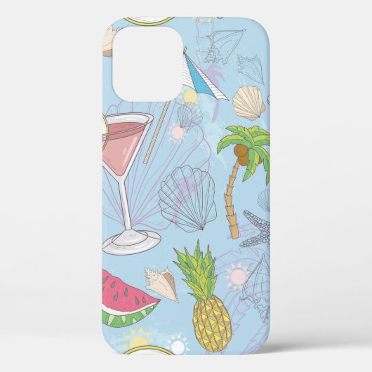 Cute zomerillustratie met watermeloen  Case-Mate iPhone case (Achterkant)