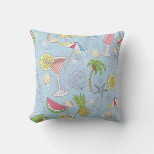 Cute zomerillustratie met watermeloen  kussen