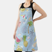 Cute zomerillustratie met watermeloen  schort (Insitu)