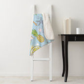 Cute zomerillustratie met watermeloen  sherpa deken (In situ)