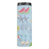 Cute zomerillustratie met watermeloen  thermosbeker (Achterkant)
