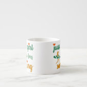 Cute zomers citaat Gewoon een meisje dat van surfe Espresso Kop (Voorkant)