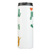 Cute zomers citaat Gewoon een meisje dat van surfe Thermosbeker (Achterkant)