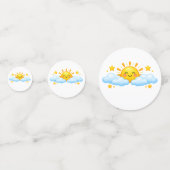 Cute Zon Wolk Tafel Verspreide Feest Decoratie Confetti (Achterkanten)