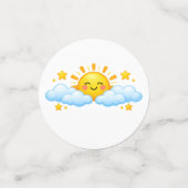 Cute Zon Wolk Tafel Verspreide Feest Decoratie Confetti (Kleine voorkant)