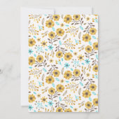 Cute Zoo Animals Baby shower Kaart (Achterkant)