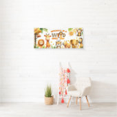 Cute ZOO Animals Safari WILD ONE 1st Birthday  Spandoek (Insitu)