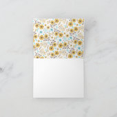 Cute Zoo Baby Animals Baby shower Bedankkaart (Binnen)