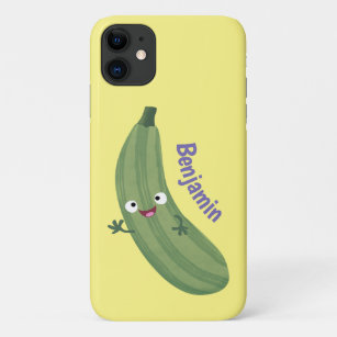Cute zucchini happy cartoon illustratie Case-Mate iPhone case