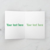 Cute zucchini happy cartoon illustratie kaart (Binnen)