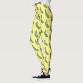 Cute zucchini happy cartoon illustratie leggings (Links)