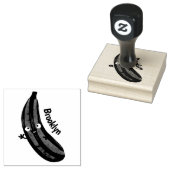 Cute zucchini happy cartoon illustratie rubberstempel (Gestempeld)
