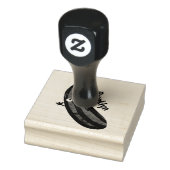 Cute zucchini happy cartoon illustratie rubberstempel (Stempel)