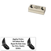 Cute zucchini happy cartoon illustratie rubberstempel (Gestempeld)