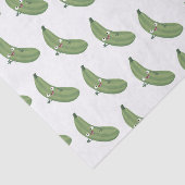 Cute zucchini happy cartoon illustratie tissuepapier (Detail)