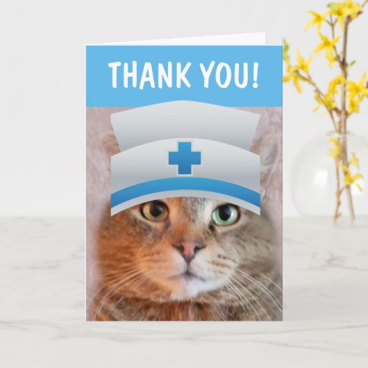 Cute Zurse Dank je Kaart (Gele Bloem)