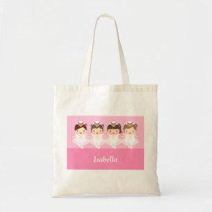 Cute Zwanen Ballet Ballerina Meisjes Boodschappent Tote Bag