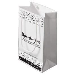 Cute, zwart-wit, bedankt Baby shower Klein Cadeauzakje