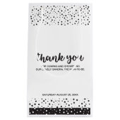 Cute, zwart-wit, bedankt Baby shower Klein Cadeauzakje (Voorkant)