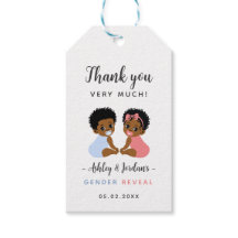 Cute Zwarte Baby Geslacht Reveal Fopspeen Cadeaubi