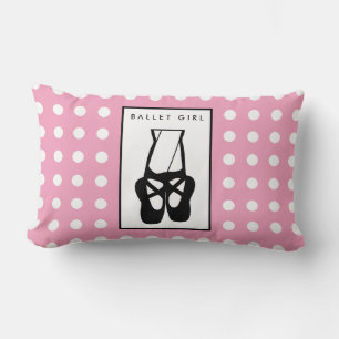 Cute Zwarte Ballet Slippers En Pointe Kussen