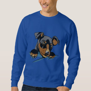 Cute Zwarte Dachshund Puppy Ontwerp Trui