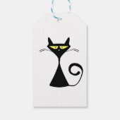 Cute Zwarte Kat Fun Gift Tag Cadeaulabel (Achterkant)