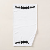 Cute Zwarte Olifant Badhanddoekenset Bad Handdoek (Handdoek)