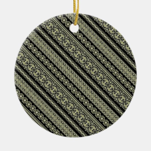 Cute zwarte olijf ukraine ornament achtergrond (Voorkant)