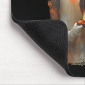 Cute Zza Ghost Eating Zza Funny Halloween Food Lov Muismat (Hoek)