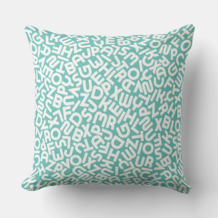 CuteAqua Alphabet Letter Baby Whale Animal Pillow Kussen