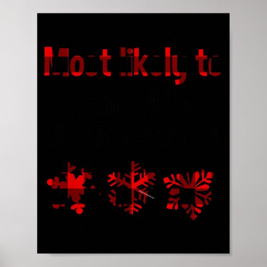 Cutecomfy Waarschijnlijk Alle Kerstliedjes Te Zing Poster (Voorkant)