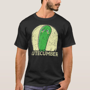 Cutecumber Cucumber Vegetable Plant Vegetarian Veg T-shirt