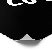 Cutecumber Funny Cucumber Pun Dark BG Poster (Hoek)