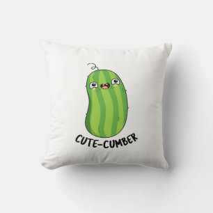 Cutecumber Funny Cucumber Pun Kussen